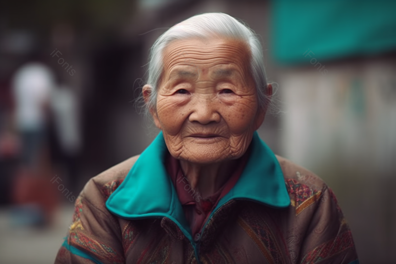 盘起头发的老奶奶在胡同里摄影实拍,高清,摄影图,摄影图片,图片大全,摄影图免费下载